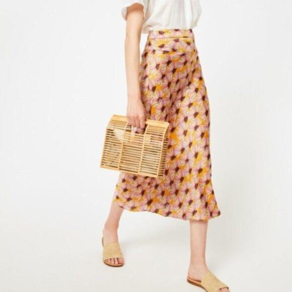 Free People Normani printed bias cut skirt - Picture 3 of 16